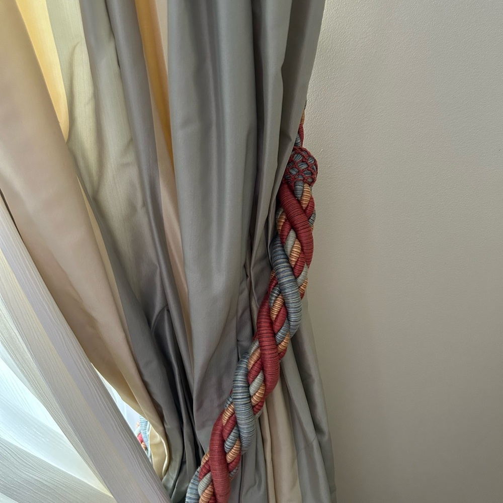 Scalamandre rope curtain tieback
